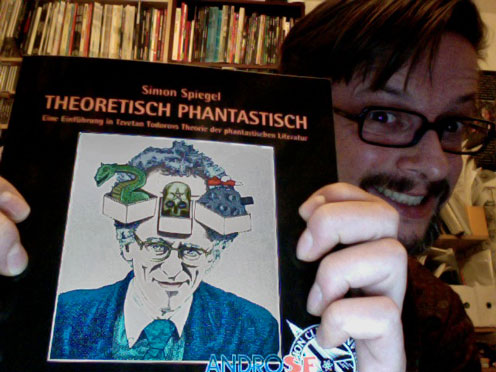 Molo mit Beleg-Exemplar von &raquo;Theoretisch Phantastisch&laquo;