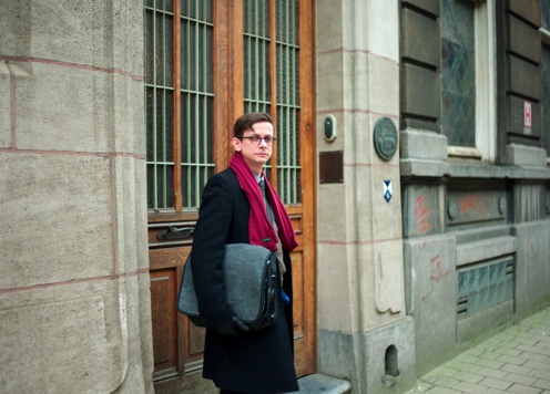 Belgien-Urlaub: Molo vor dem Maison Autrique.