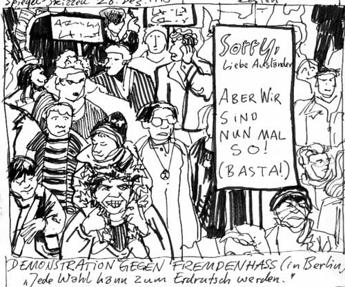 &raquo;Antifremdenhassdemo&laquo;