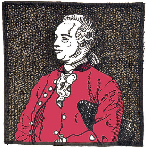 Jaques Cazotte (1719 - 1792 guillotiniert). Klick auf das Bild f&uuml;hrt zu einer gr&ouml;&szlig;eren Ansicht des Portraits.