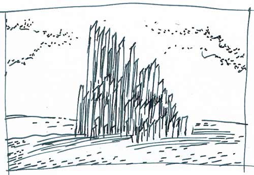 Vignette zu &raquo;Zehn Etuden No. 1: Der Organist&laquo;