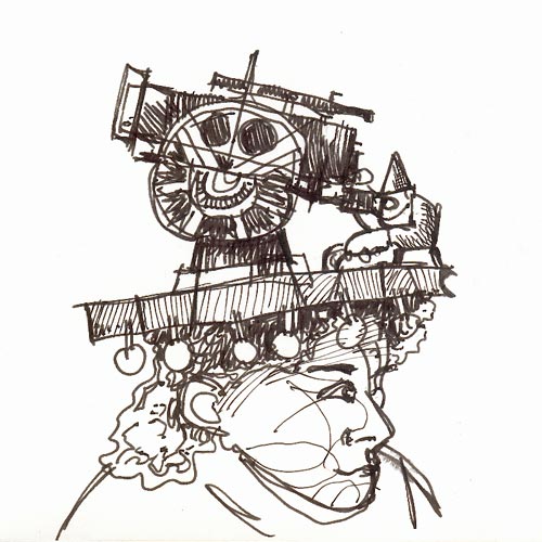 Dottore Cepladano und sein Teleskophut.
